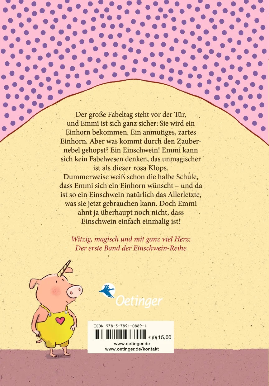 Rückseite: Emmi & Einschwein 1. Einhorn kann jeder! (Hardcover)