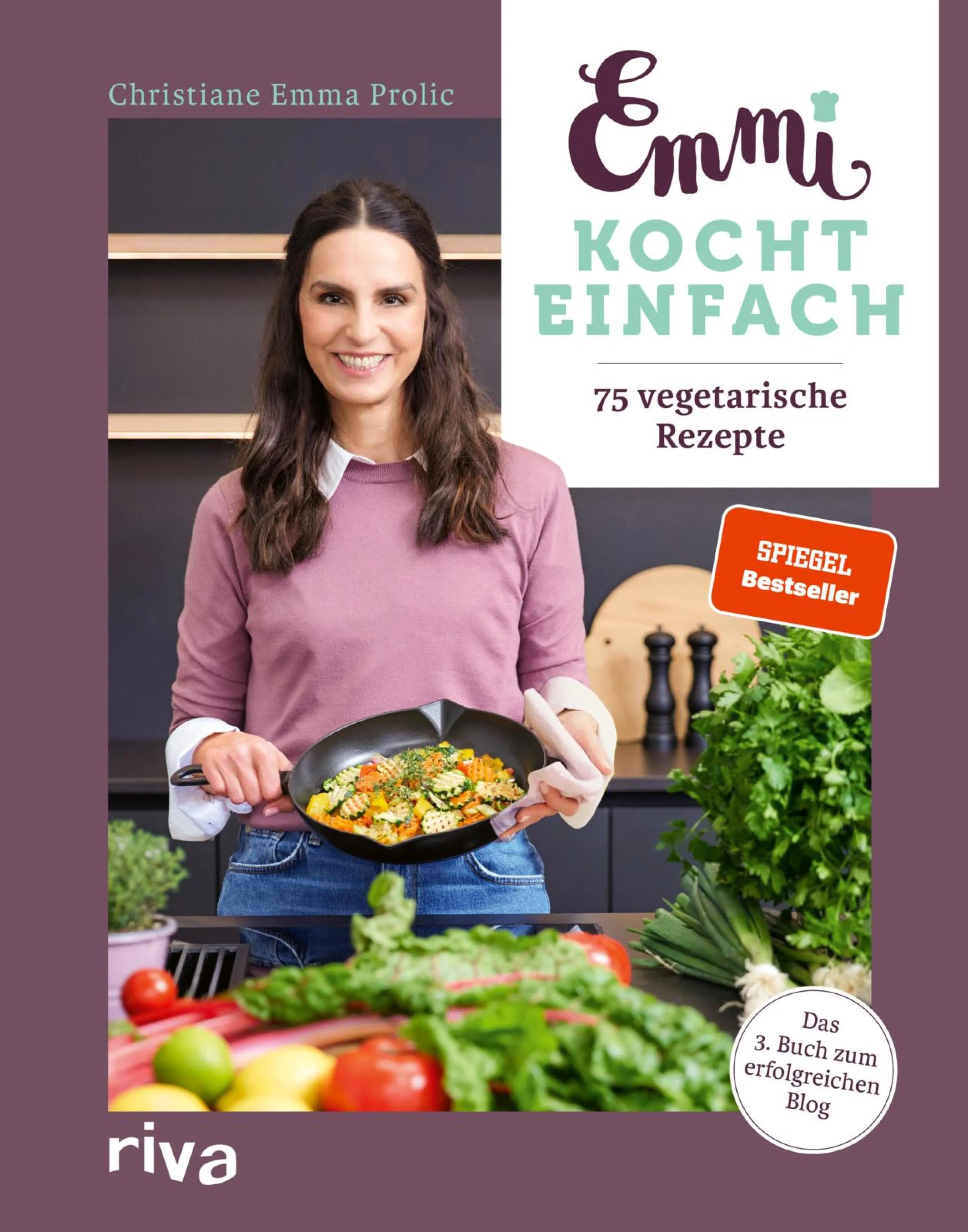 Cover: Emmi kocht einfach: 75 vegetarische Rezepte (E-Book) von Christiane Emma Prolic