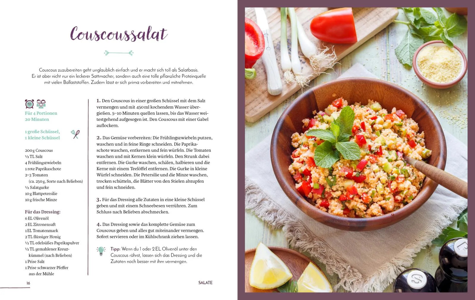 Innenansicht von 'Emmi kocht einfach: 75 vegetarische Rezepte' - Gebundene Ausgabe