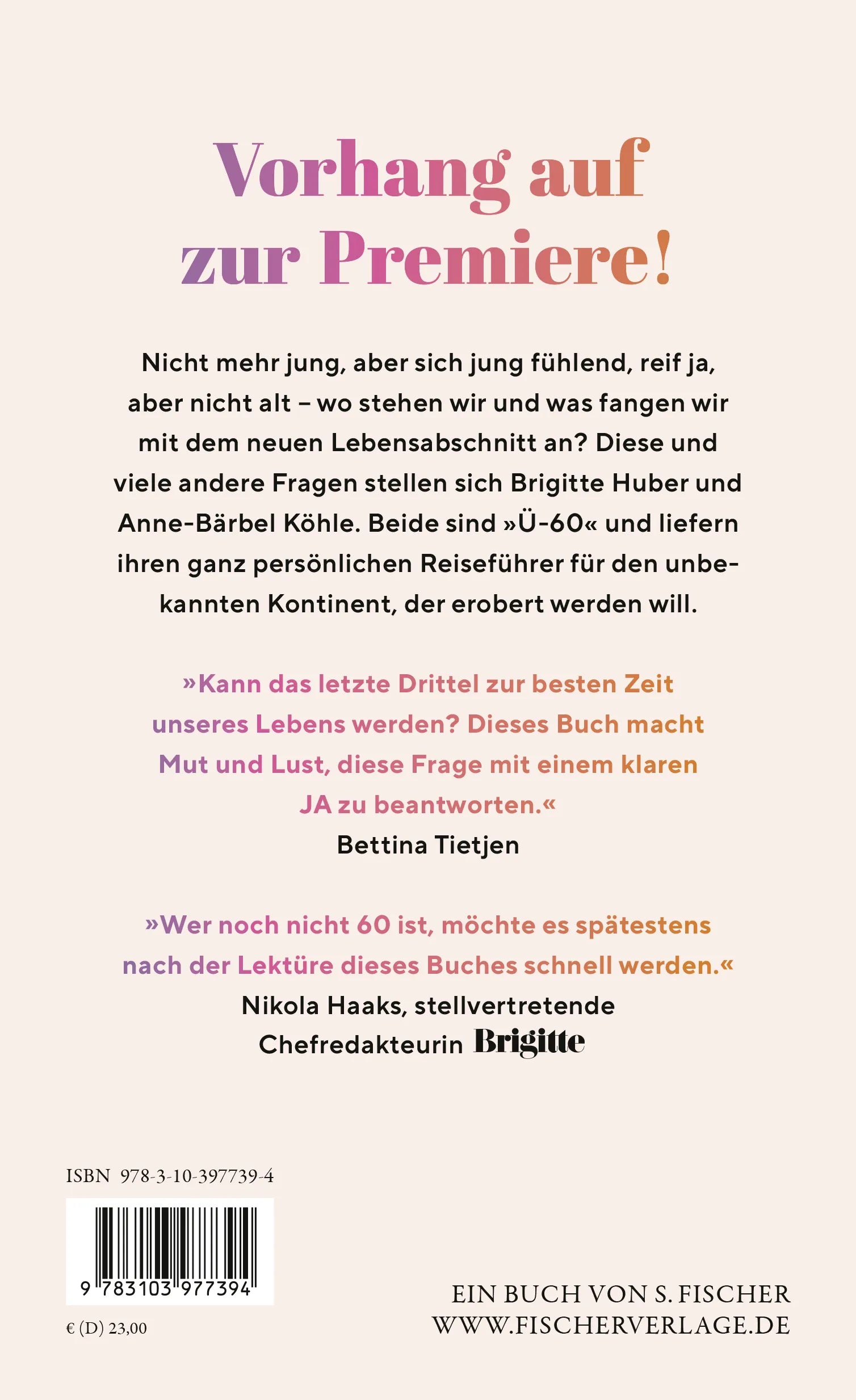 Buchrückseite von 'Endlich Ich!' mit Klappentext - Gebundene Ausgabe