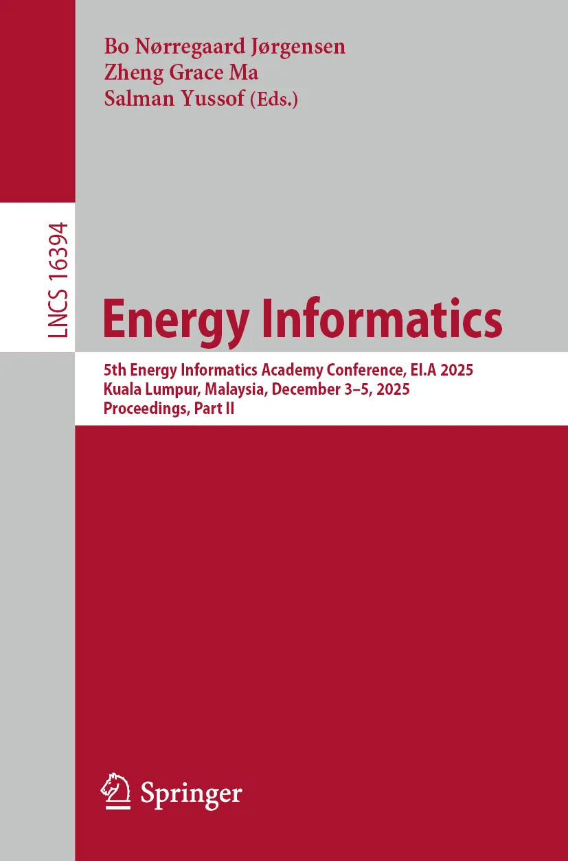 Cover: Energy Informatics (E-Book) von Bo Nørregaard Jørgensen