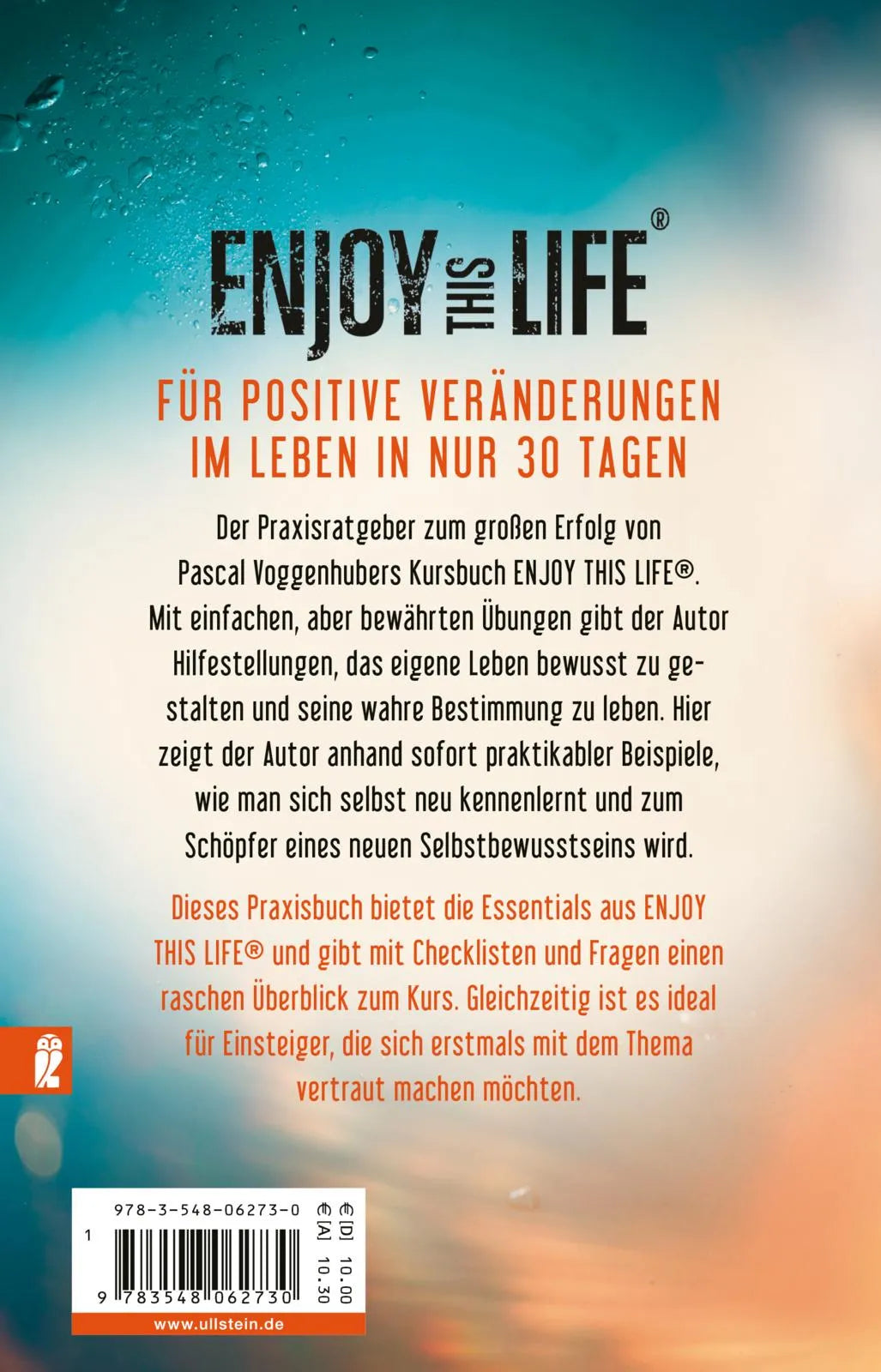 Rückseite: Enjoy this Life – In 30 Tagen zu dir selbst (Taschenbuch)