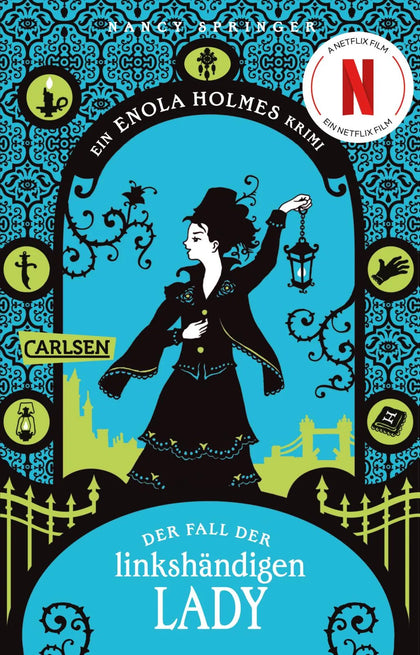 Buchcover von 'Enola Holmes: Der Fall der linkshändigen Lady' - Taschenbuch von Nancy Springer