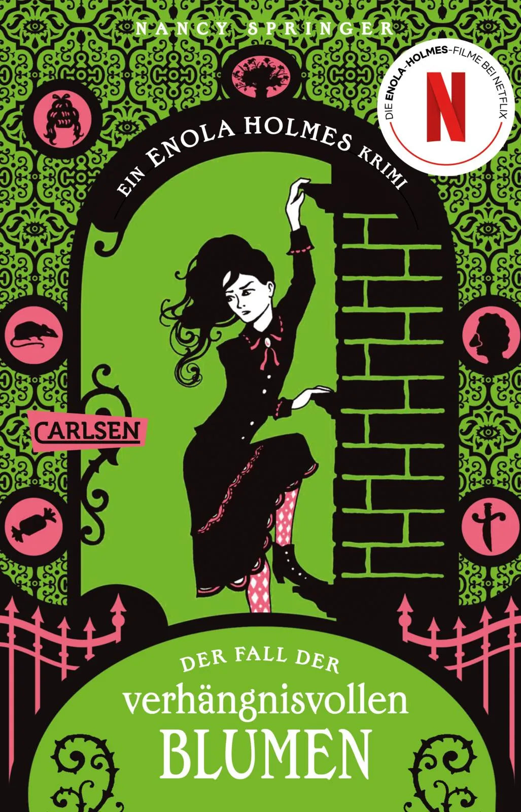 Buchcover von 'Enola Holmes: Der Fall der verhängnisvollen Blumen' - Taschenbuch von Nancy Springer
