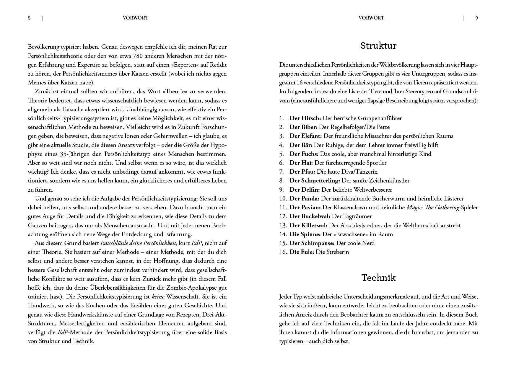 Innenansicht von 'Entschlüssle deine Persönlichkeit' - Taschenbuch