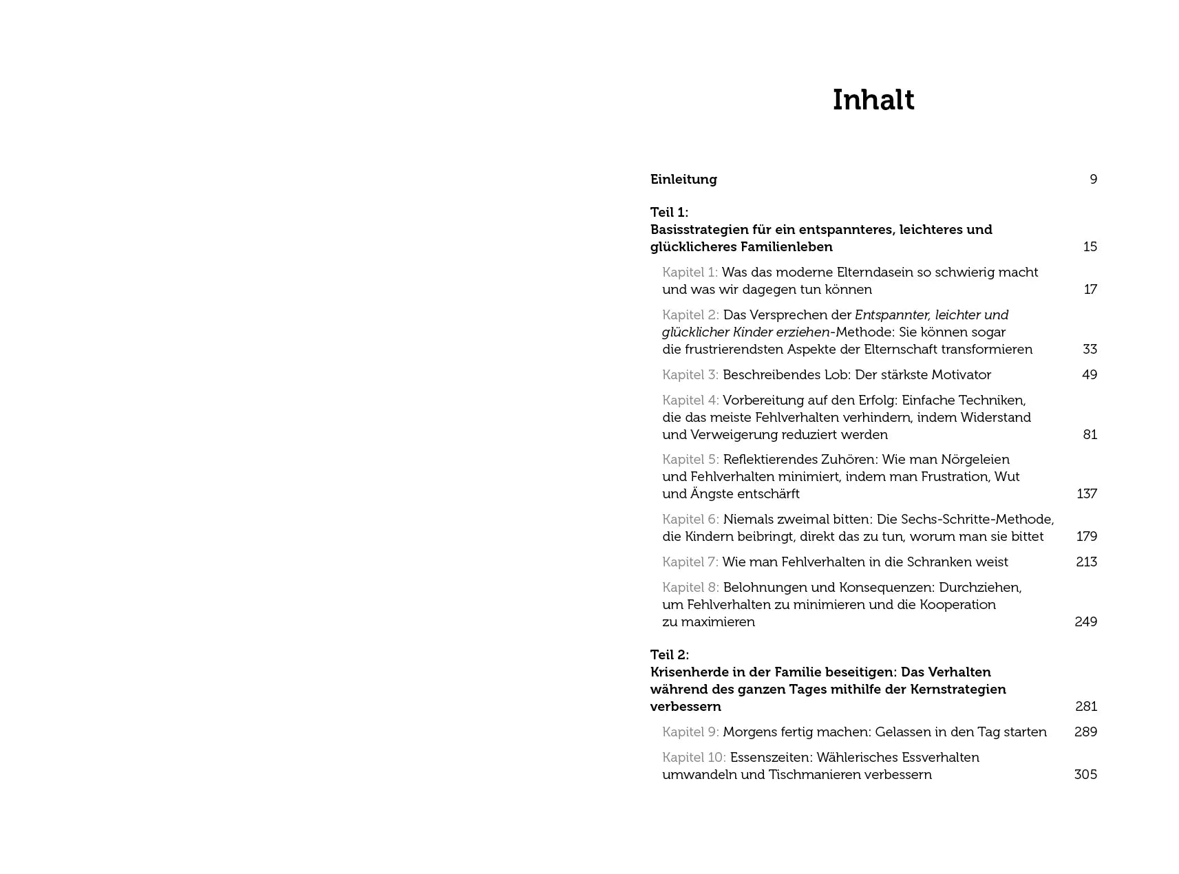 Innenansicht von 'Entspannter und glücklicher Kinder erziehen' - Taschenbuch
