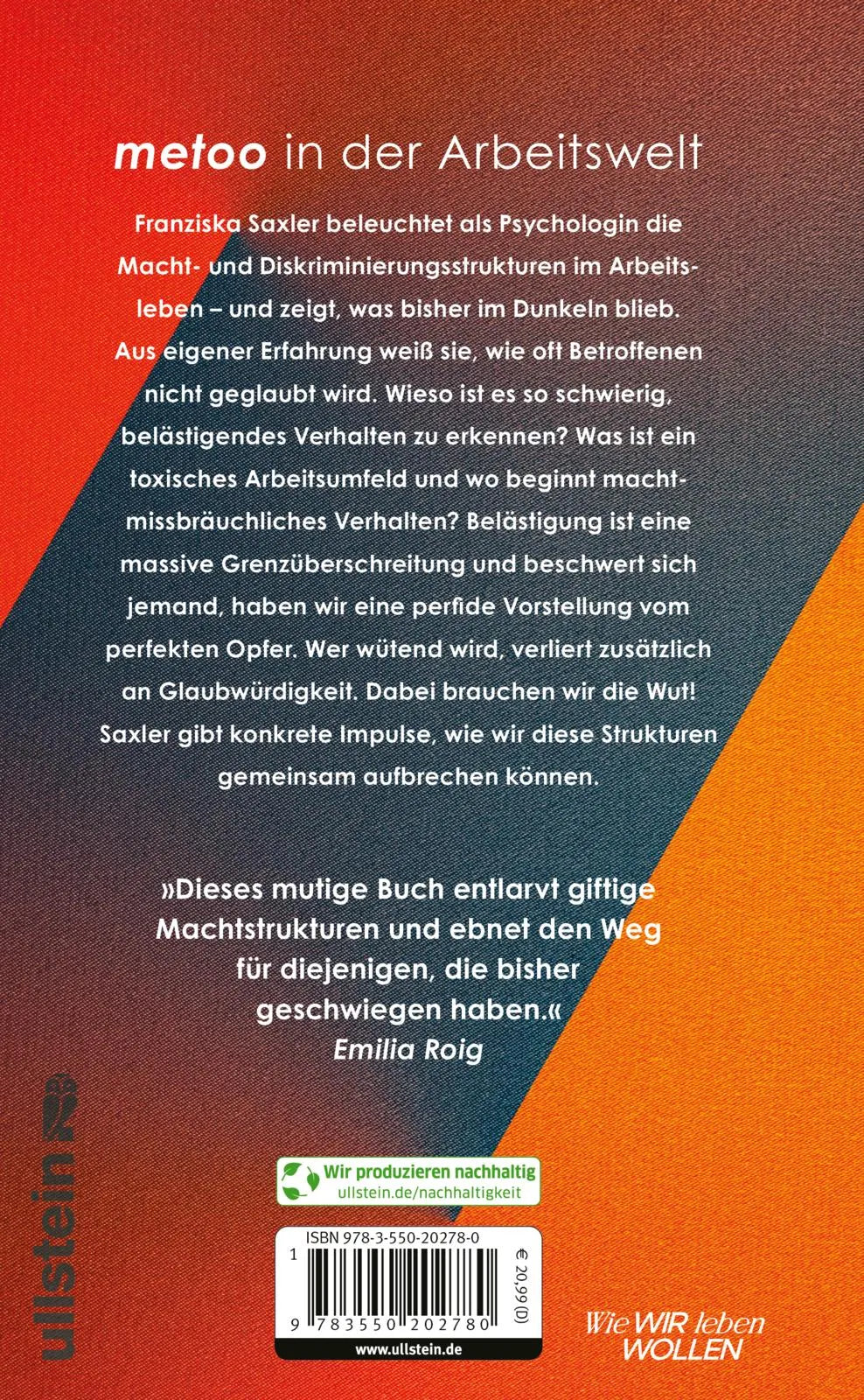Buchrückseite von '»Er hat dich noch nicht mal angefasst«' mit Klappentext - Gebundene Ausgabe