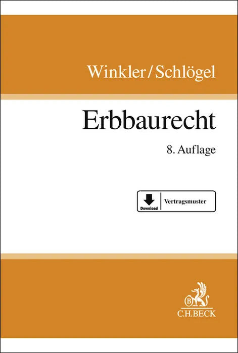Buchcover von 'Erbbaurecht' - Gebundene Ausgabe von Karl Winkler