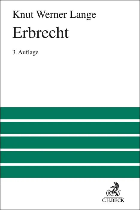 Buchcover von 'Erbrecht' - Gebundene Ausgabe von Knut Werner Lange