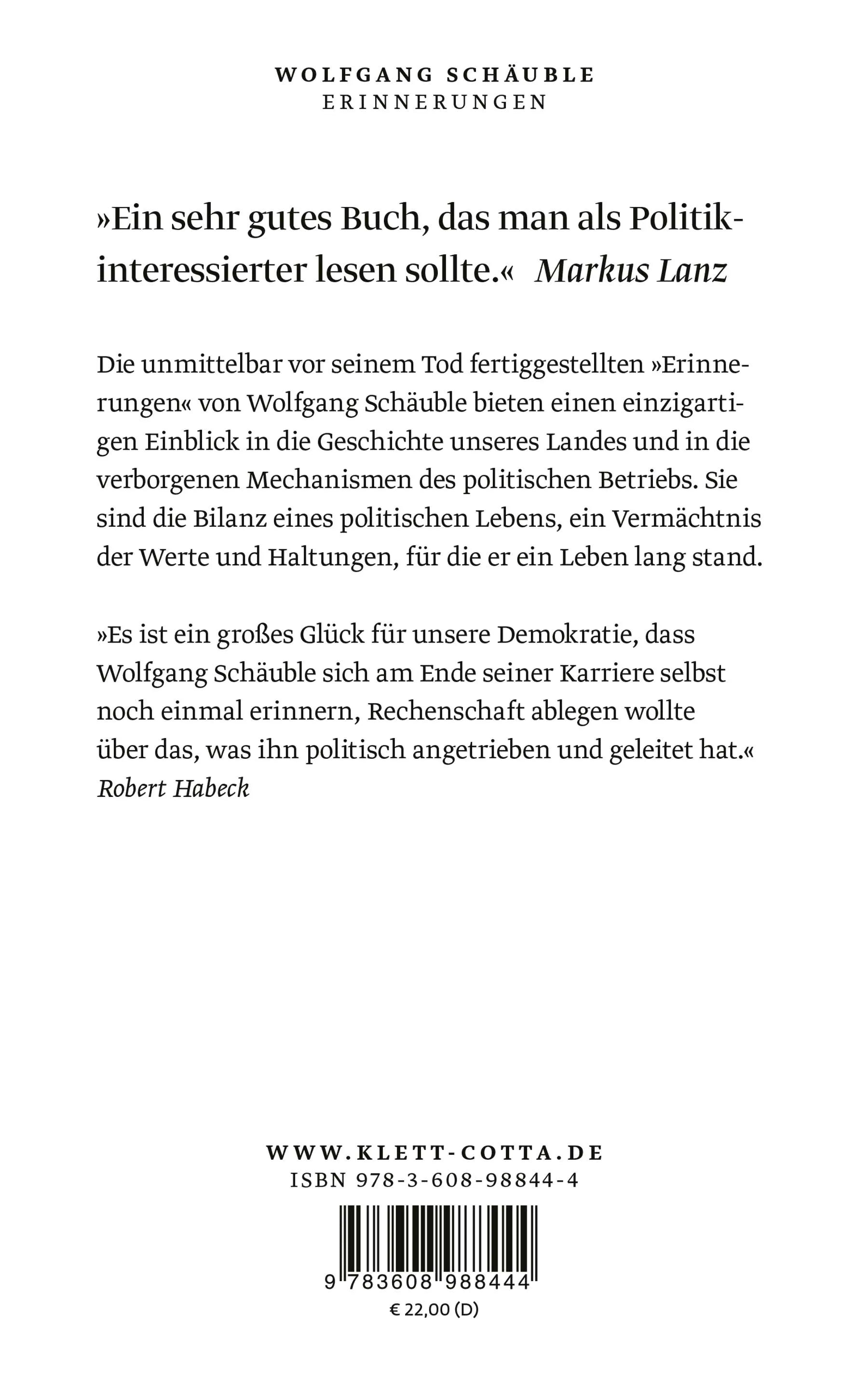 Rückseite: Erinnerungen (Paperback)