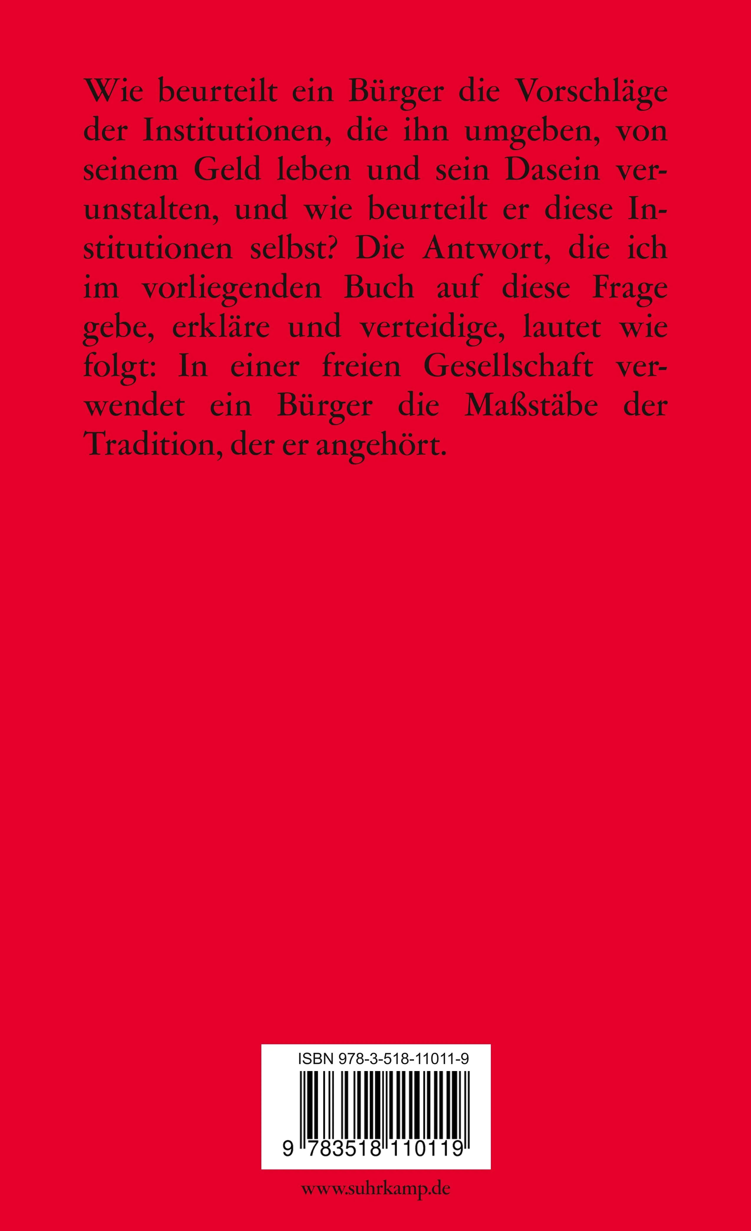 Buchrückseite von 'Erkenntnis für freie Menschen' mit Klappentext - Taschenbuch