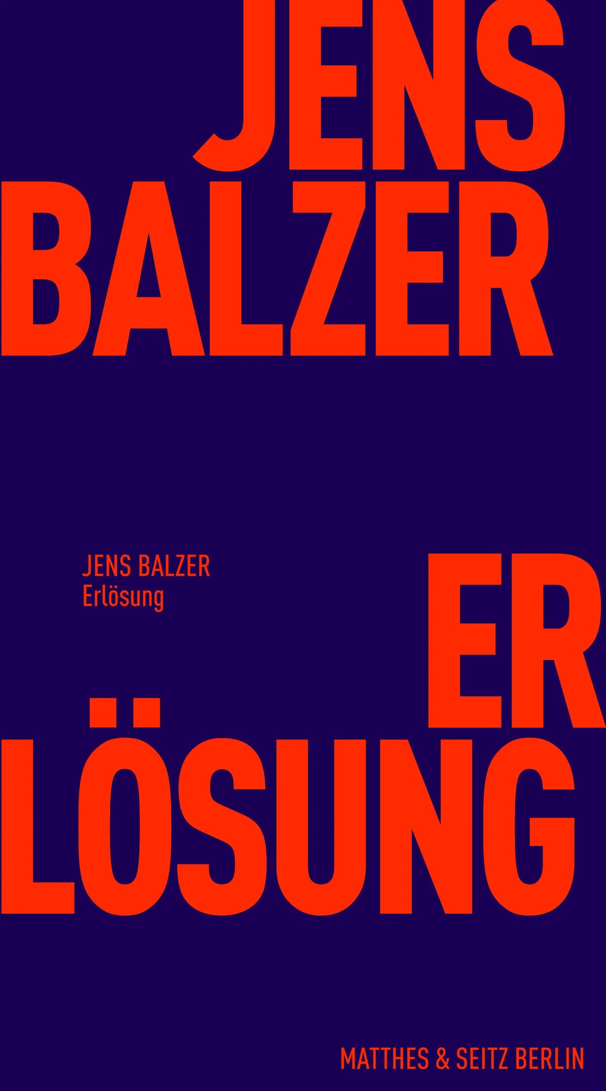 Cover: Erlösung (E-Book) von Jens Balzer