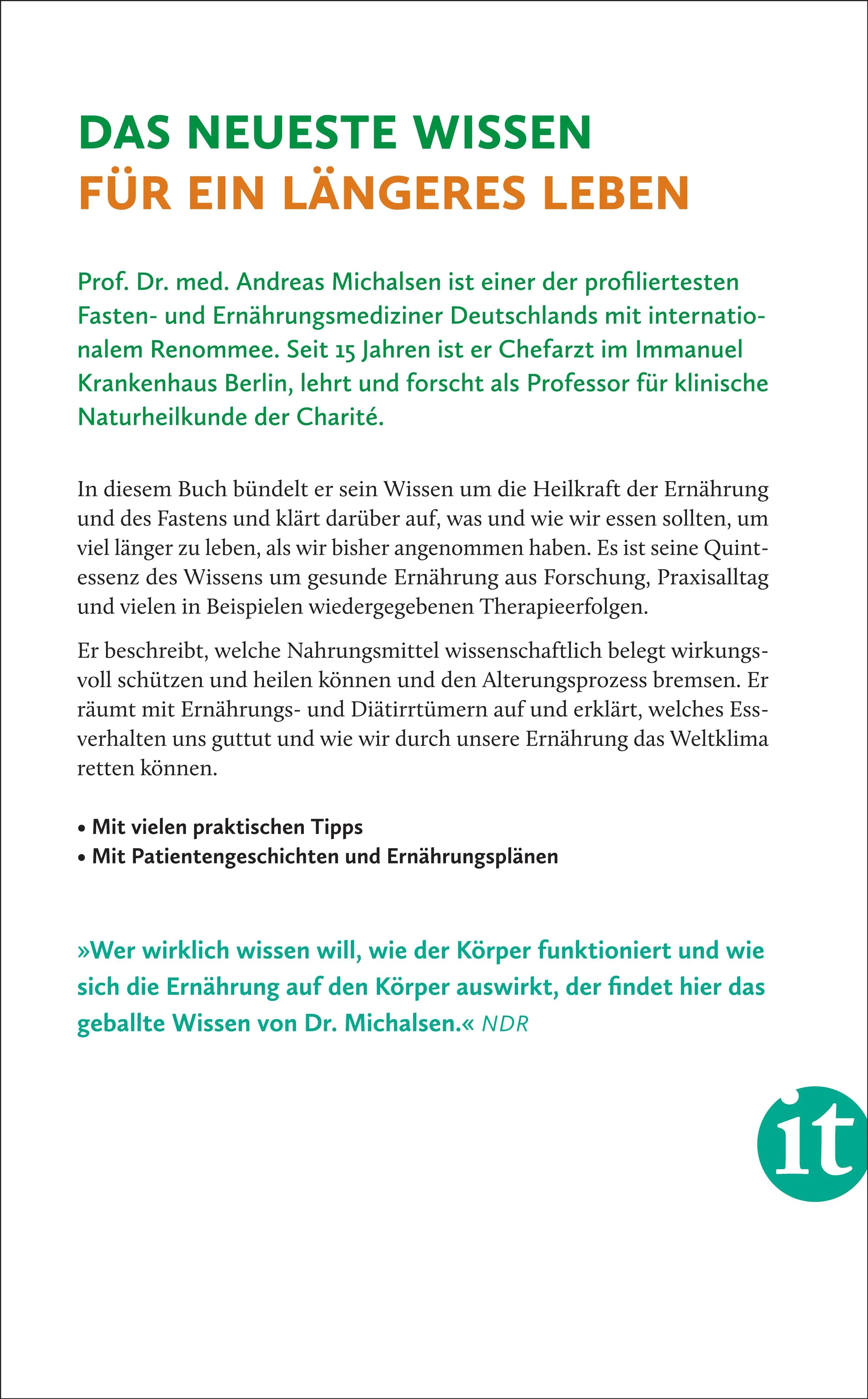 Rückseite: Ernährung. Meine Quintessenz (Taschenbuch)