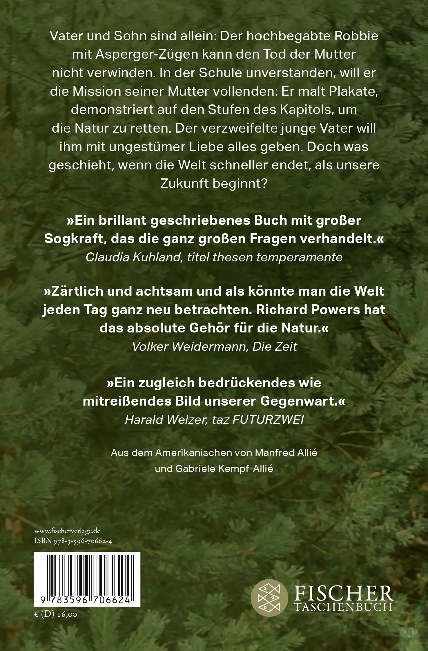 Buchrückseite von 'Erstaunen' mit Klappentext - Taschenbuch
