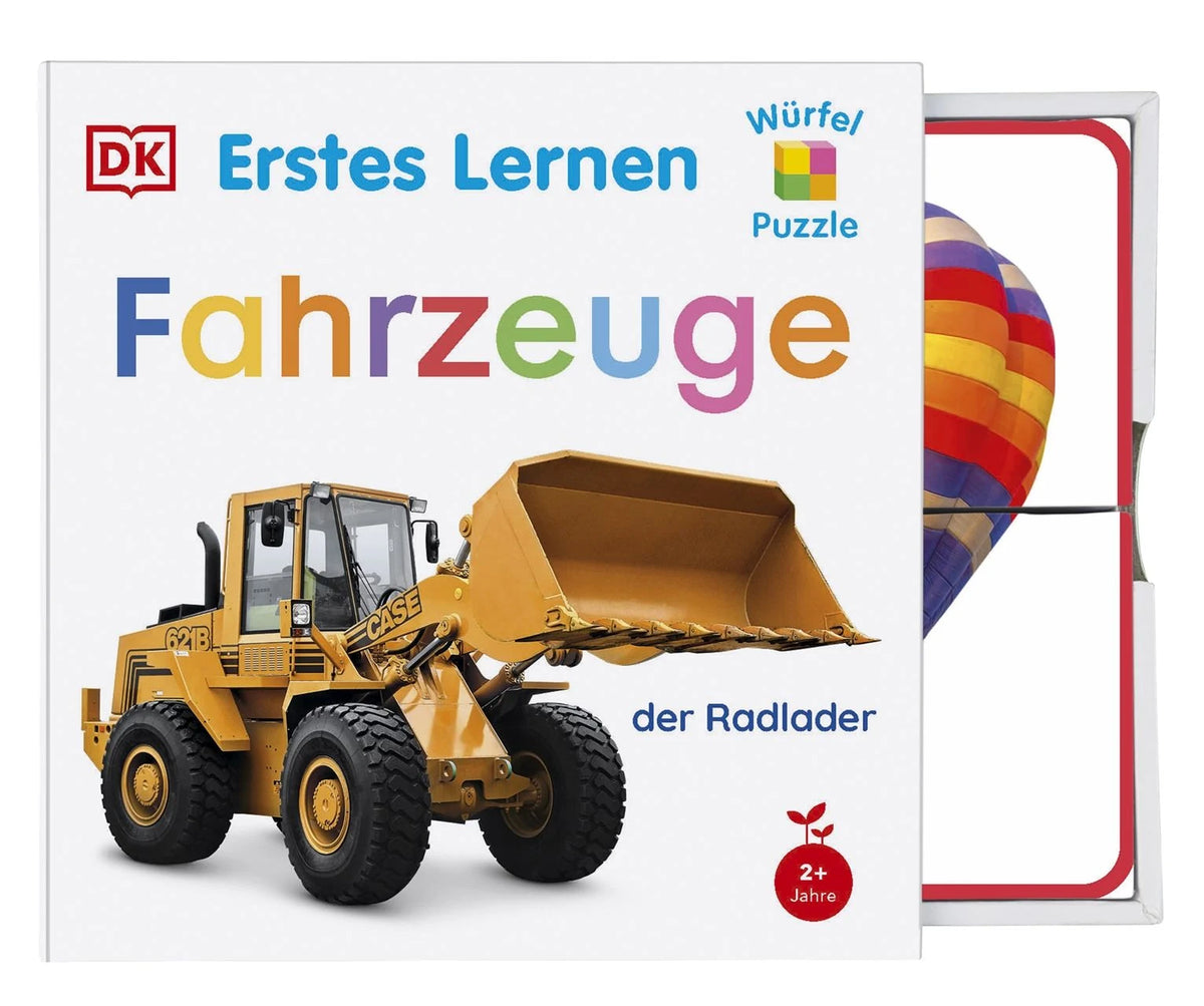 Kinderpuzzle: Erstes Lernen Würfelpuzzle. Fahrzeuge