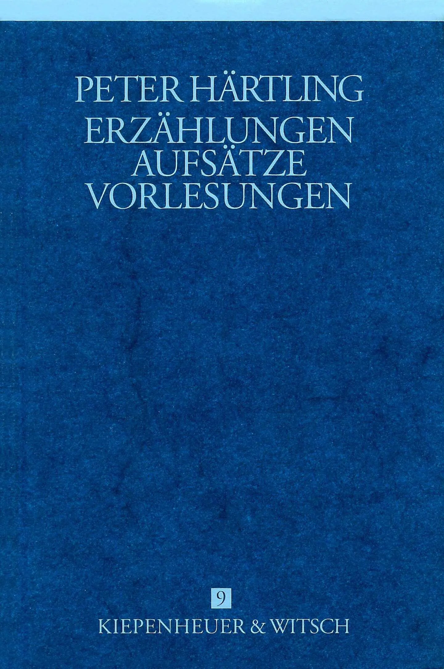 Buchcover von 'Erzählungen und Aufsätze' - Gebundene Ausgabe von Peter Härtling
