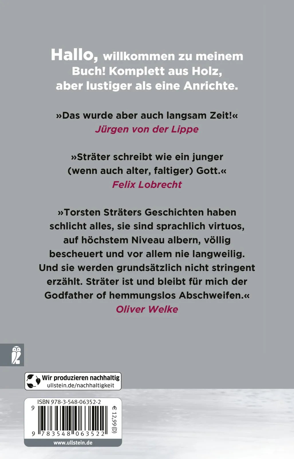 Rückseite: Es ist nie zu spät, unpünktlich zu sein (Taschenbuch)