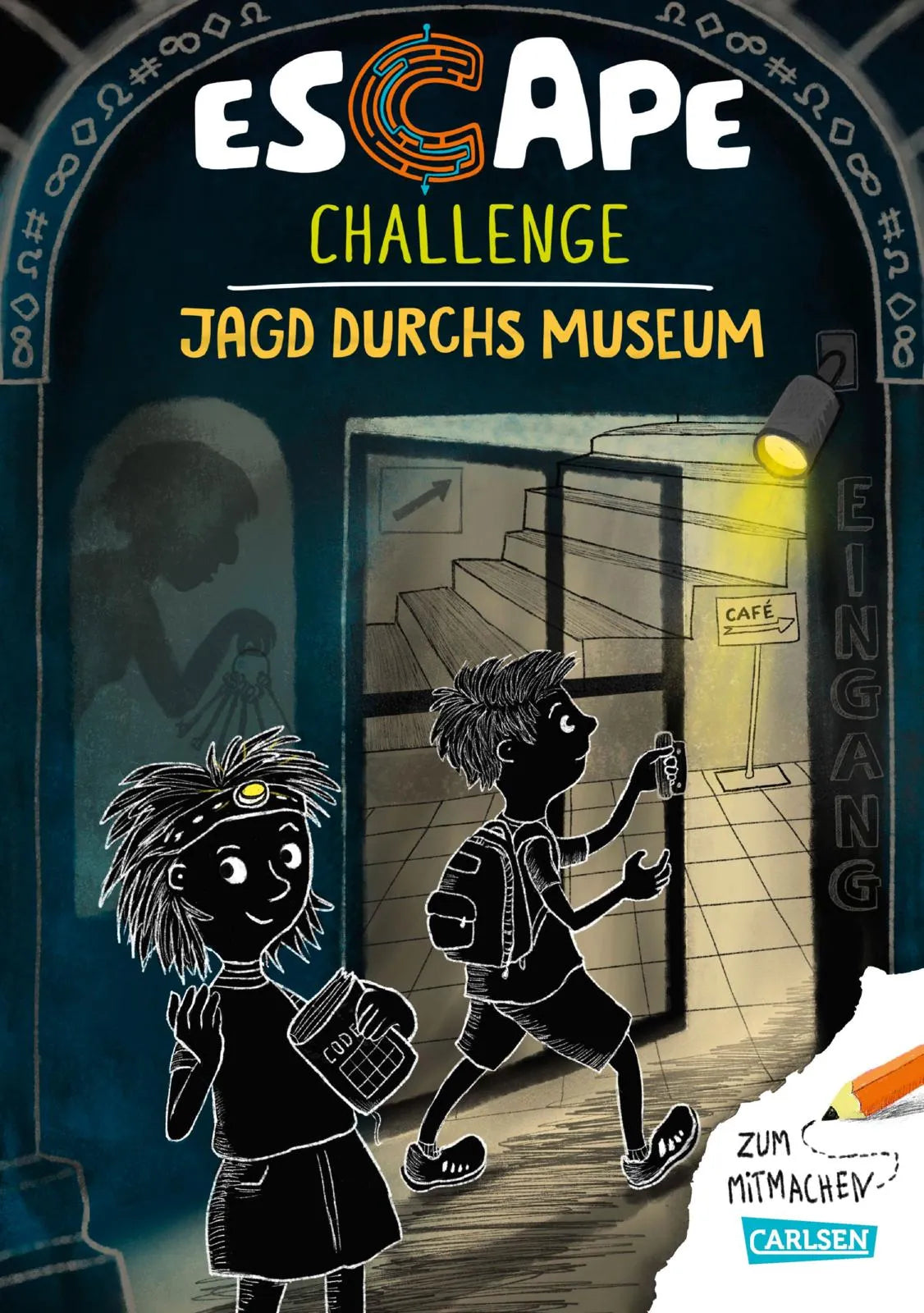 Buchcover von 'Escape-Buch für Grundschulkinder: Escape Challenge: Jagd durchs Museum' - Taschenbuch von Christian Tielmann