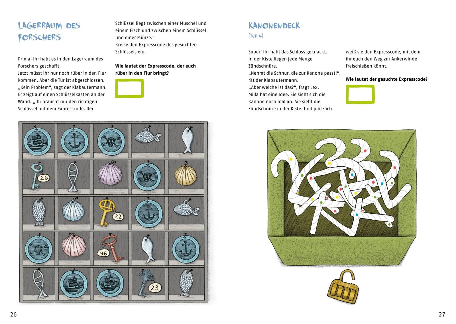 Produktansicht: Escape-Buch für Grundschulkinder: Escape Challenge: Flucht vom Geisterschiff (Taschenbuch)
