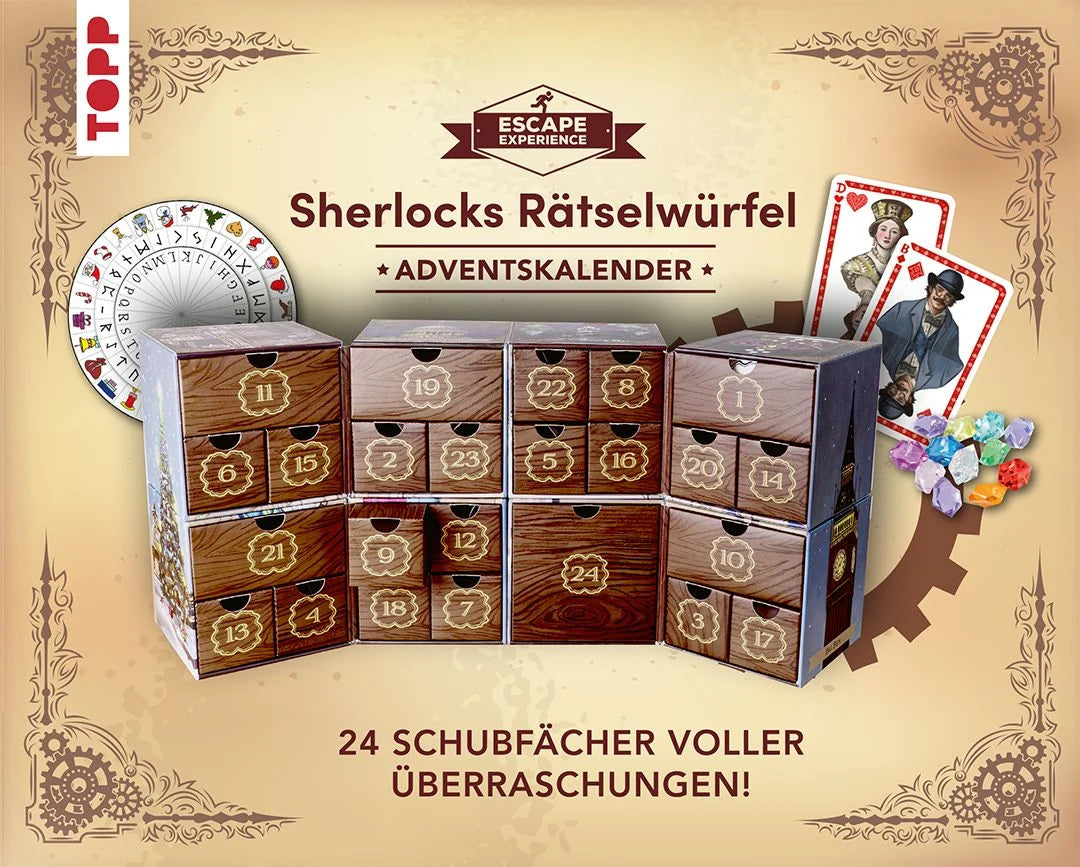 Escape Experience Adventskalender – Der magische Rätselwürfel: Sherlock Holmes und das mysteriöse Geschenk – Ansicht