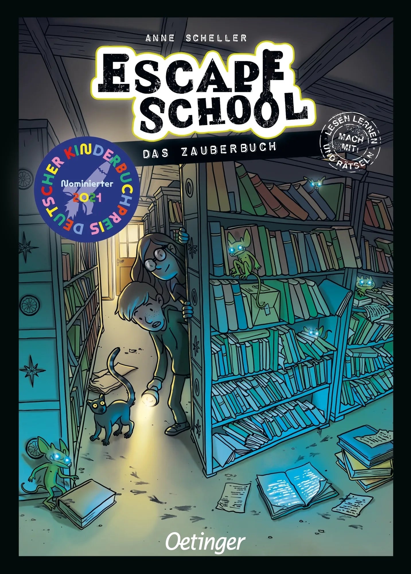Buchcover von 'Escape School 1. Das Zauberbuch' - Gebundene Ausgabe von Anne Scheller