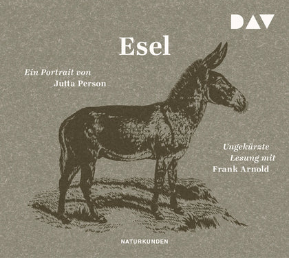Buchcover von 'Esel. Ein Portrait' - Hörbuch (CD) von Jutta Person