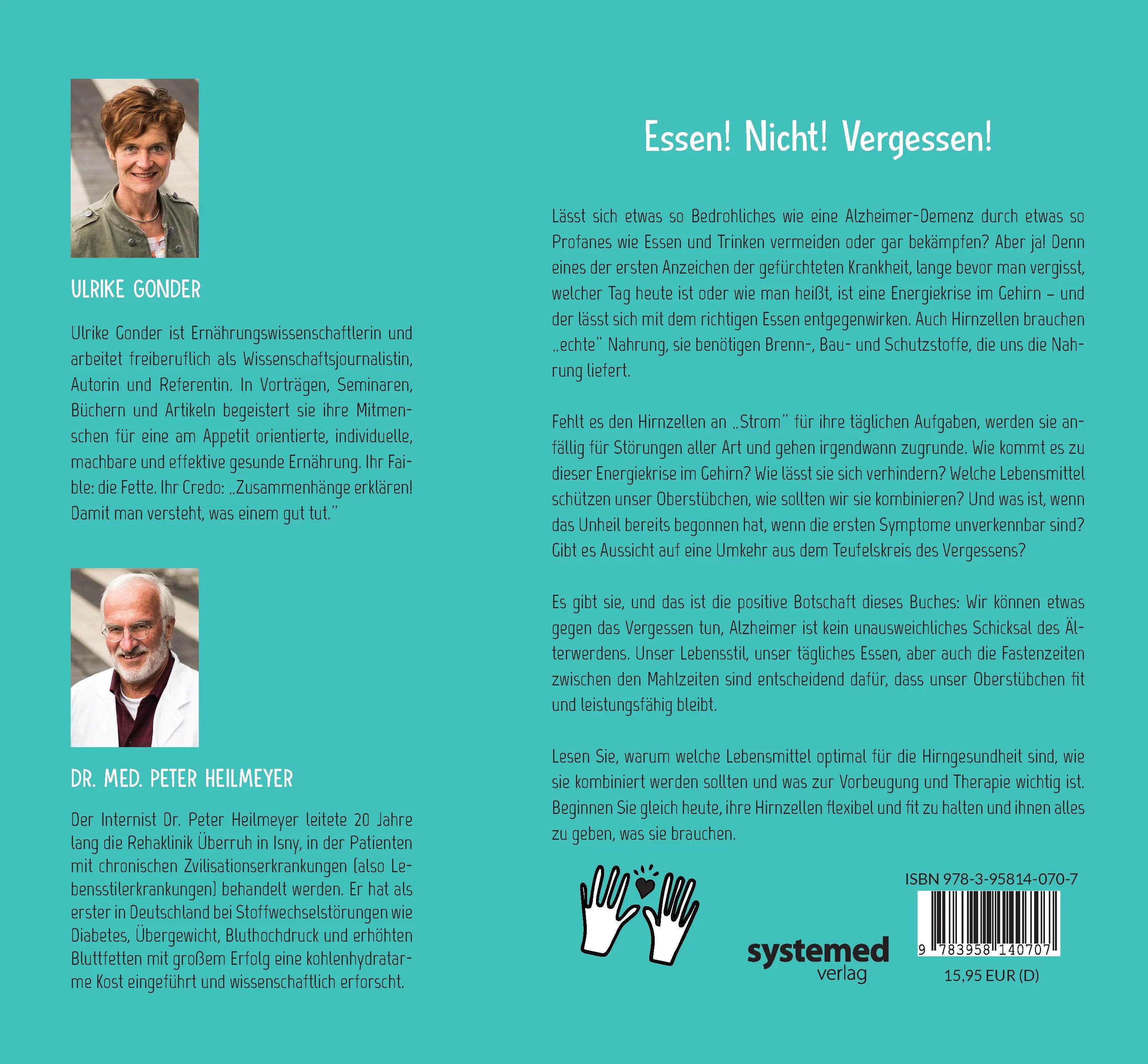Buchrückseite von 'Essen! Nicht! Vergessen!' mit Klappentext - Taschenbuch
