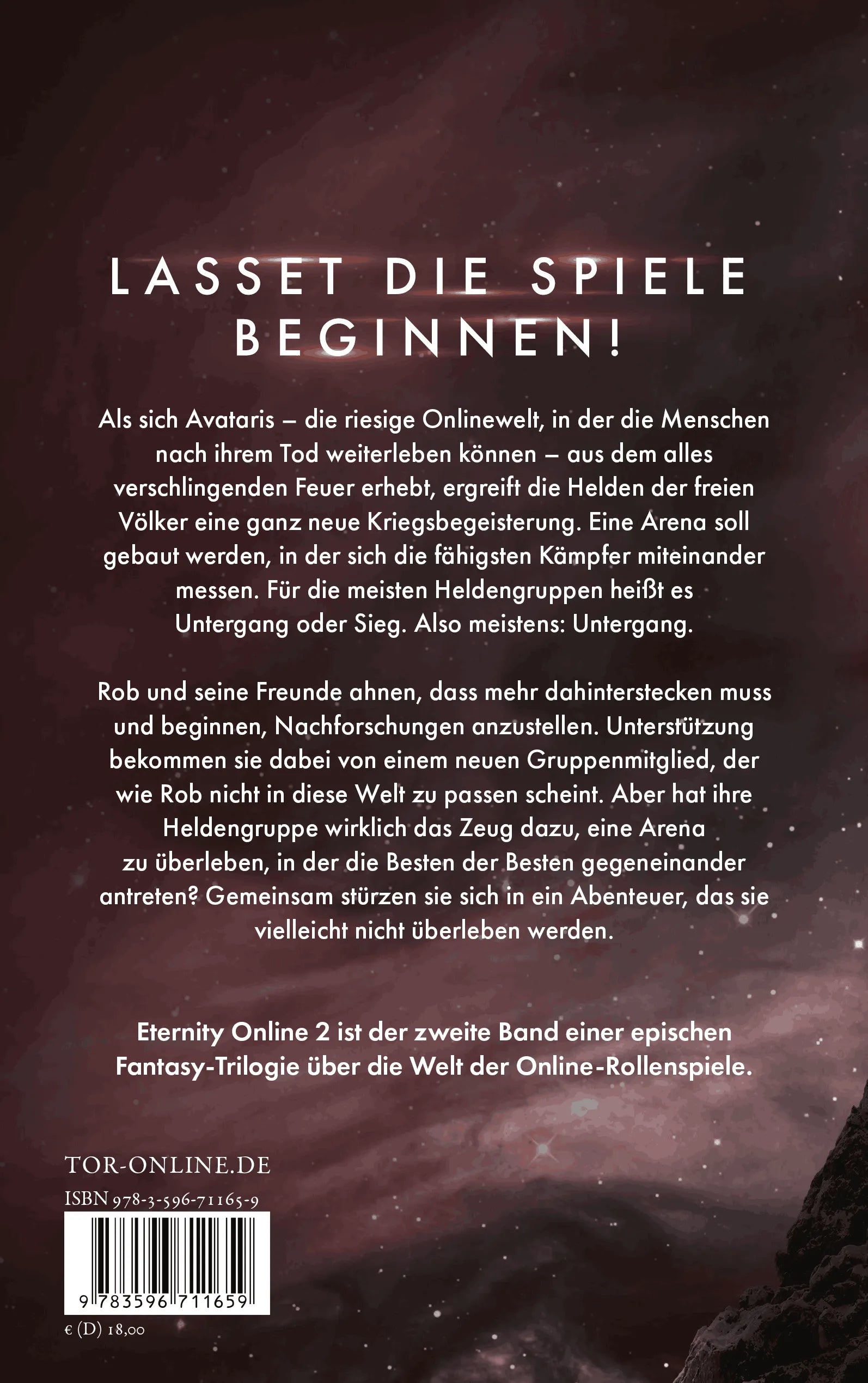 Rückseite: Eternity Online 2 (Paperback)