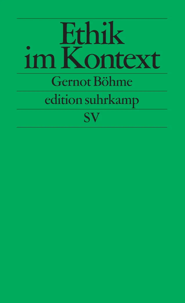 Buchcover von 'Ethik im Kontext' - Taschenbuch von Gernot Böhme