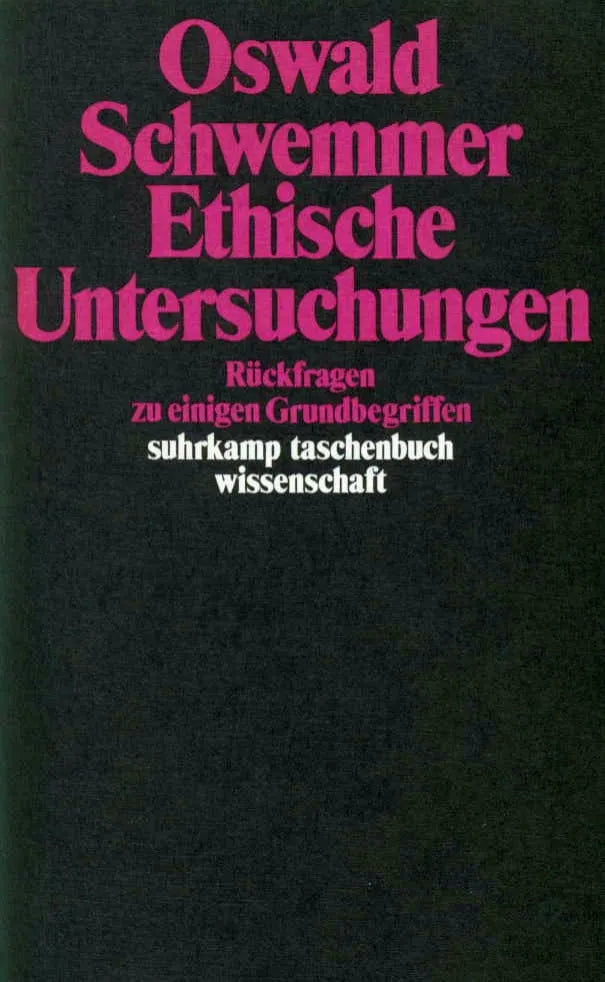 Buchcover von 'Ethische Untersuchungen' - Taschenbuch von Oswald Schwemmer