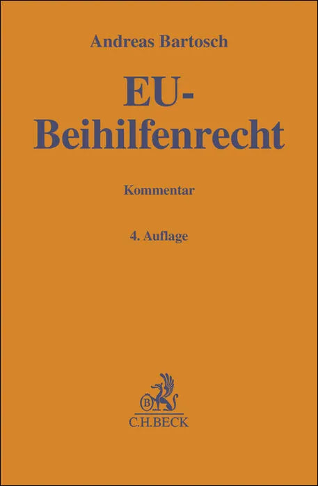 Buchcover von 'EU-Beihilfenrecht' - Gebundene Ausgabe von Andreas Bartosch