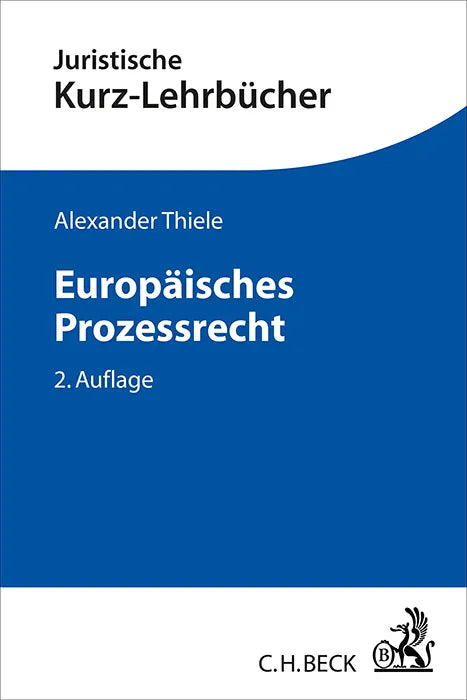 Buchcover von 'Europäisches Prozessrecht' - Taschenbuch von Alexander Thiele