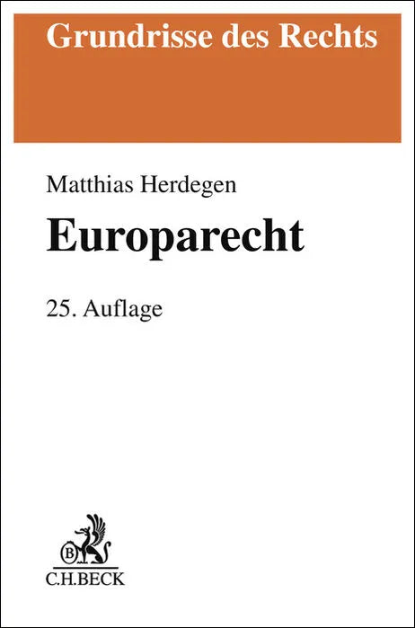 Buchcover von 'Europarecht' - Taschenbuch von Matthias Herdegen