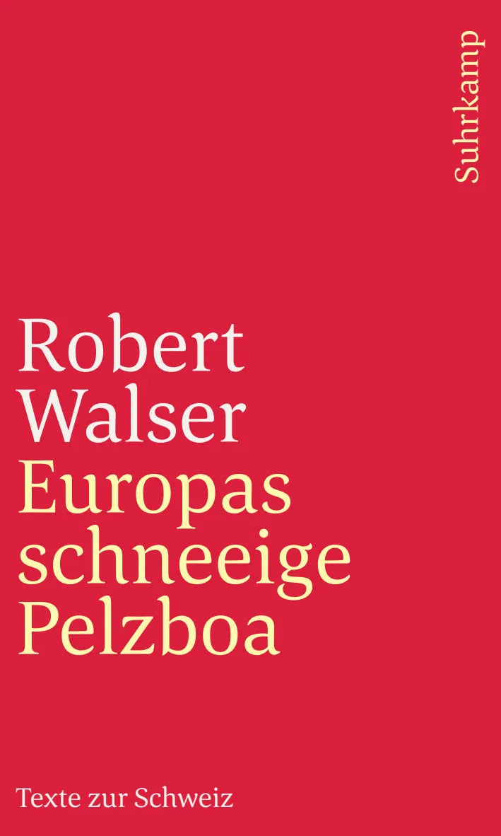 Buchcover von 'Europas schneeige Pelzboa' - Taschenbuch von Robert Walser