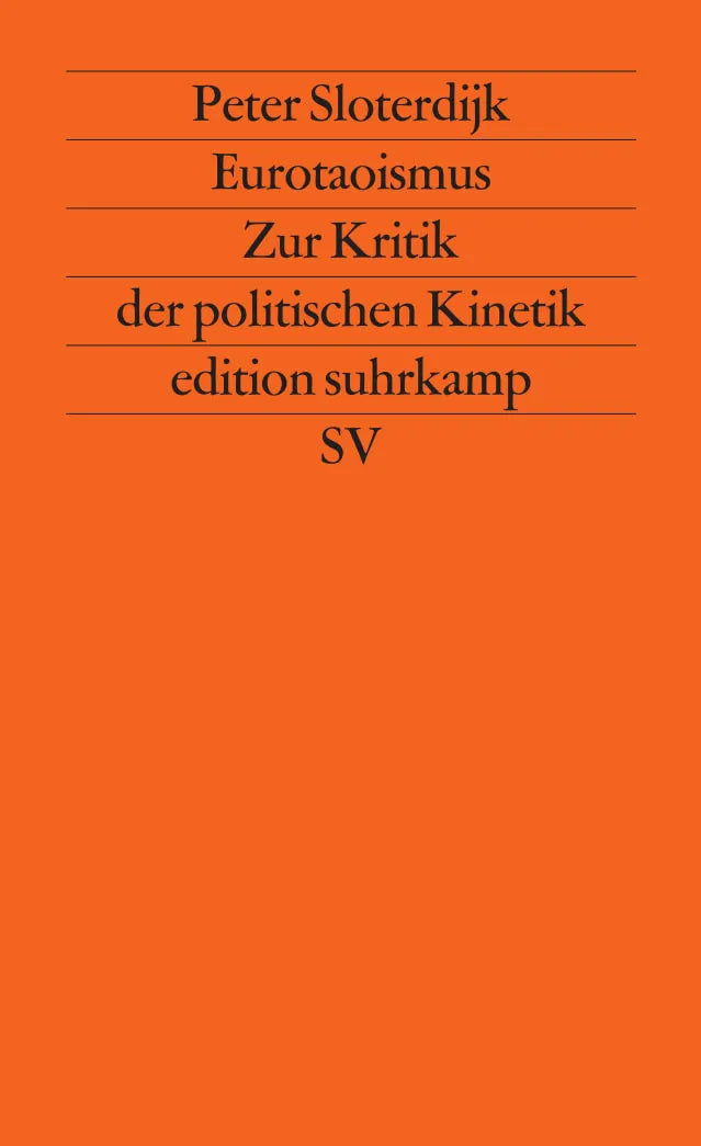 Buchcover von 'Eurotaoismus' - Taschenbuch von Peter Sloterdijk