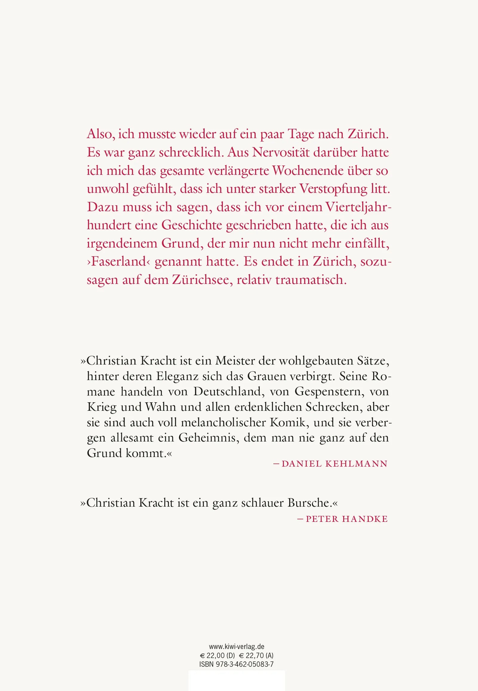 Buchrückseite von 'Eurotrash' mit Klappentext - Gebundene Ausgabe