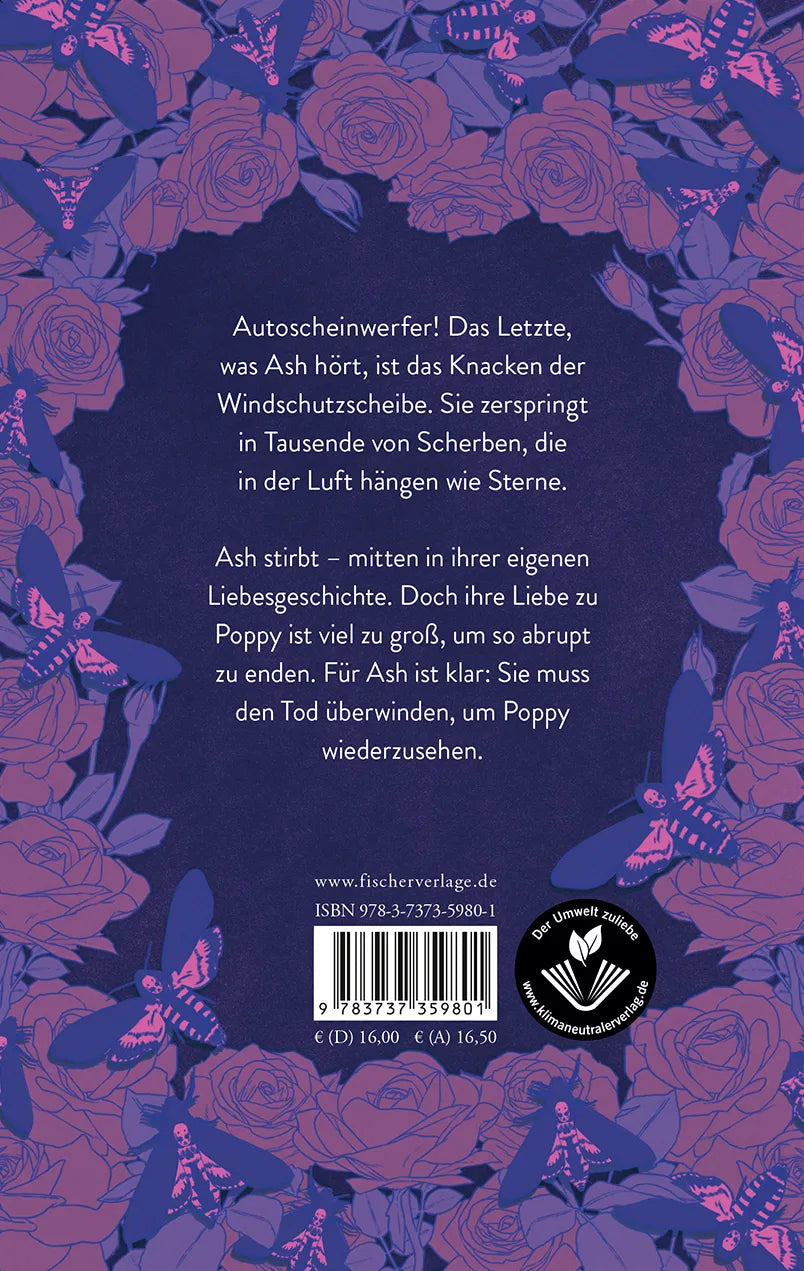 Buchrückseite von 'Everlove – Bis übers Ende dieser Welt hinaus' mit Klappentext - Paperback
