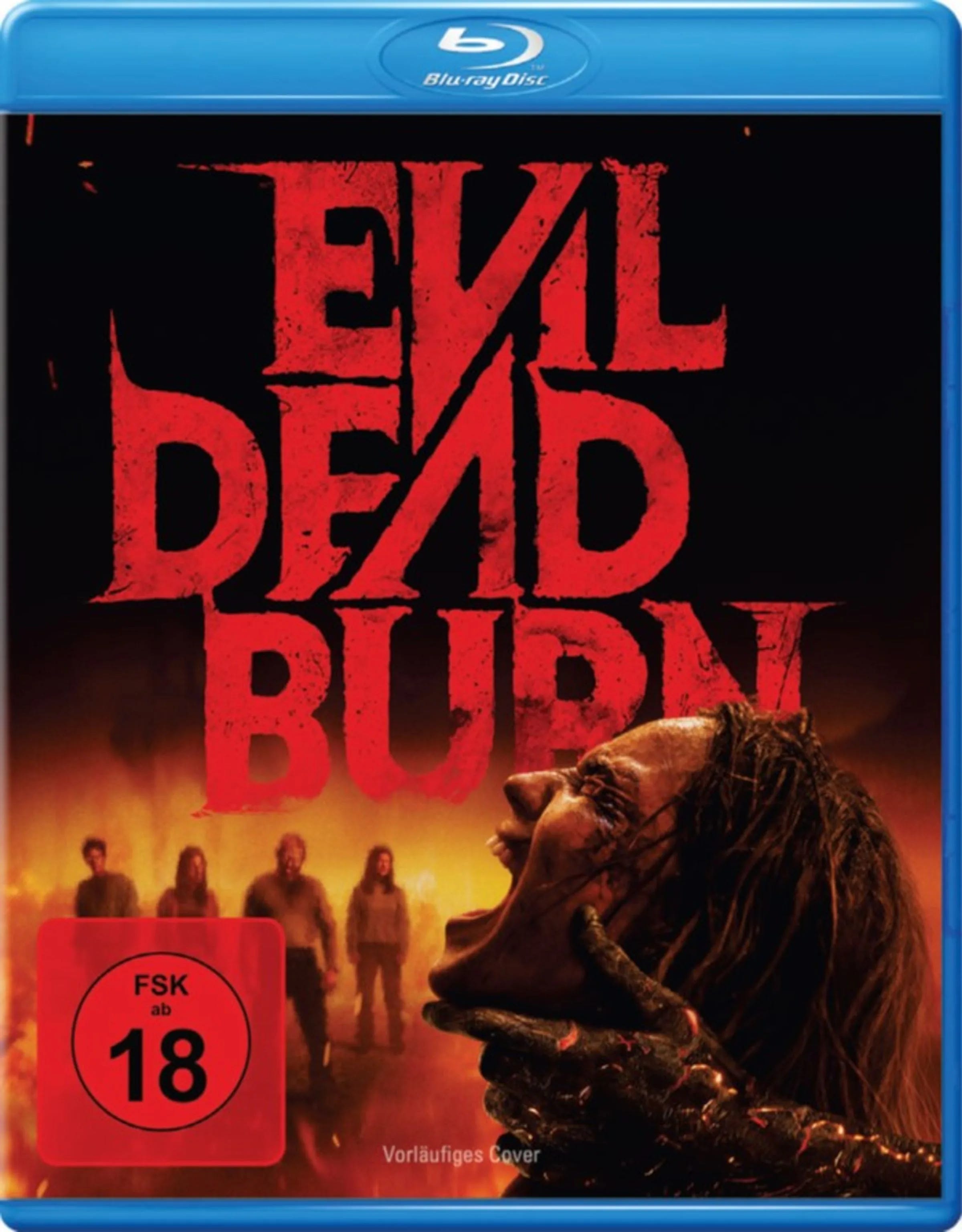 Blu-ray-Cover: Evil Dead Burn. Regie: Sebastien Vanicek. Vorläufiges Cover - Platzhalterbild