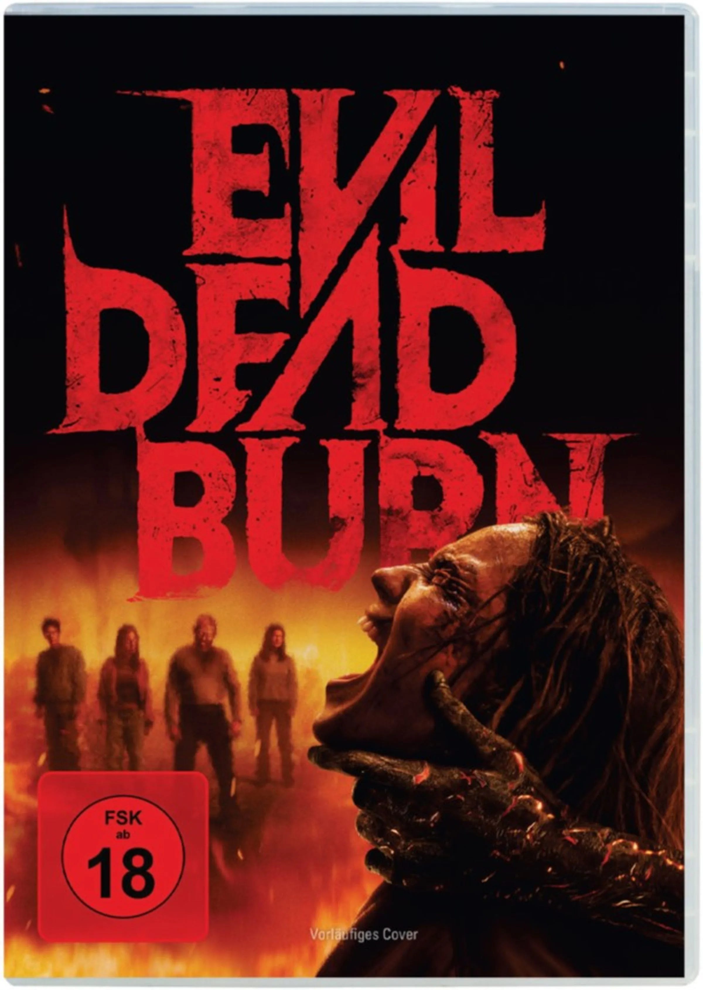 DVD-Cover: Evil Dead Burn. Regie: Sebastien Vanicek