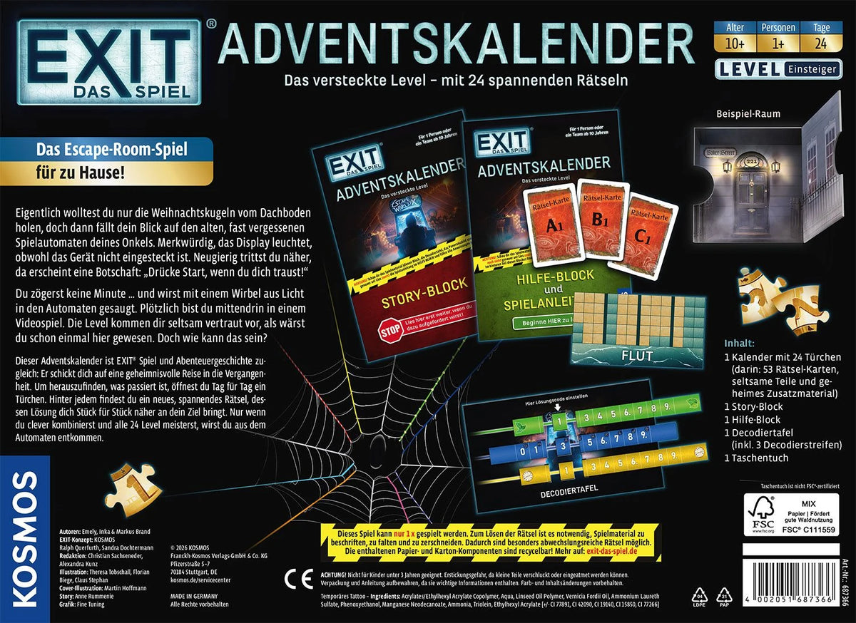 EXIT® - Das Spiel - Adventskalender: Das versteckte Level – Ansicht