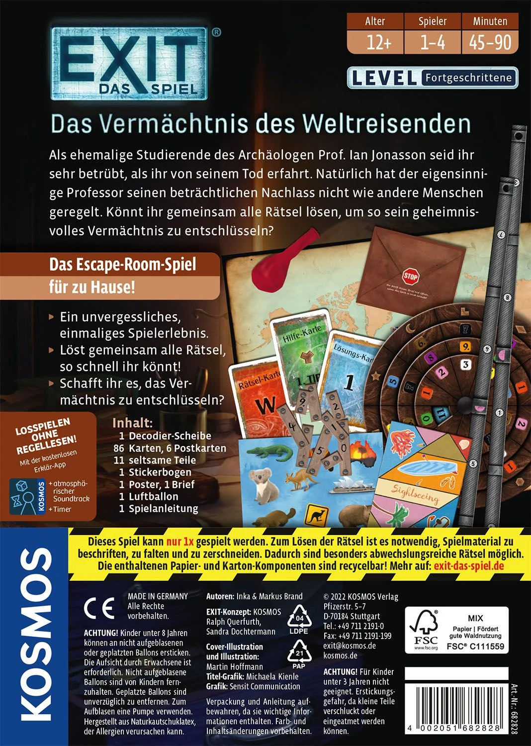 EXIT® Das Vermächtnis des Weltreisenden (F) – Ansicht