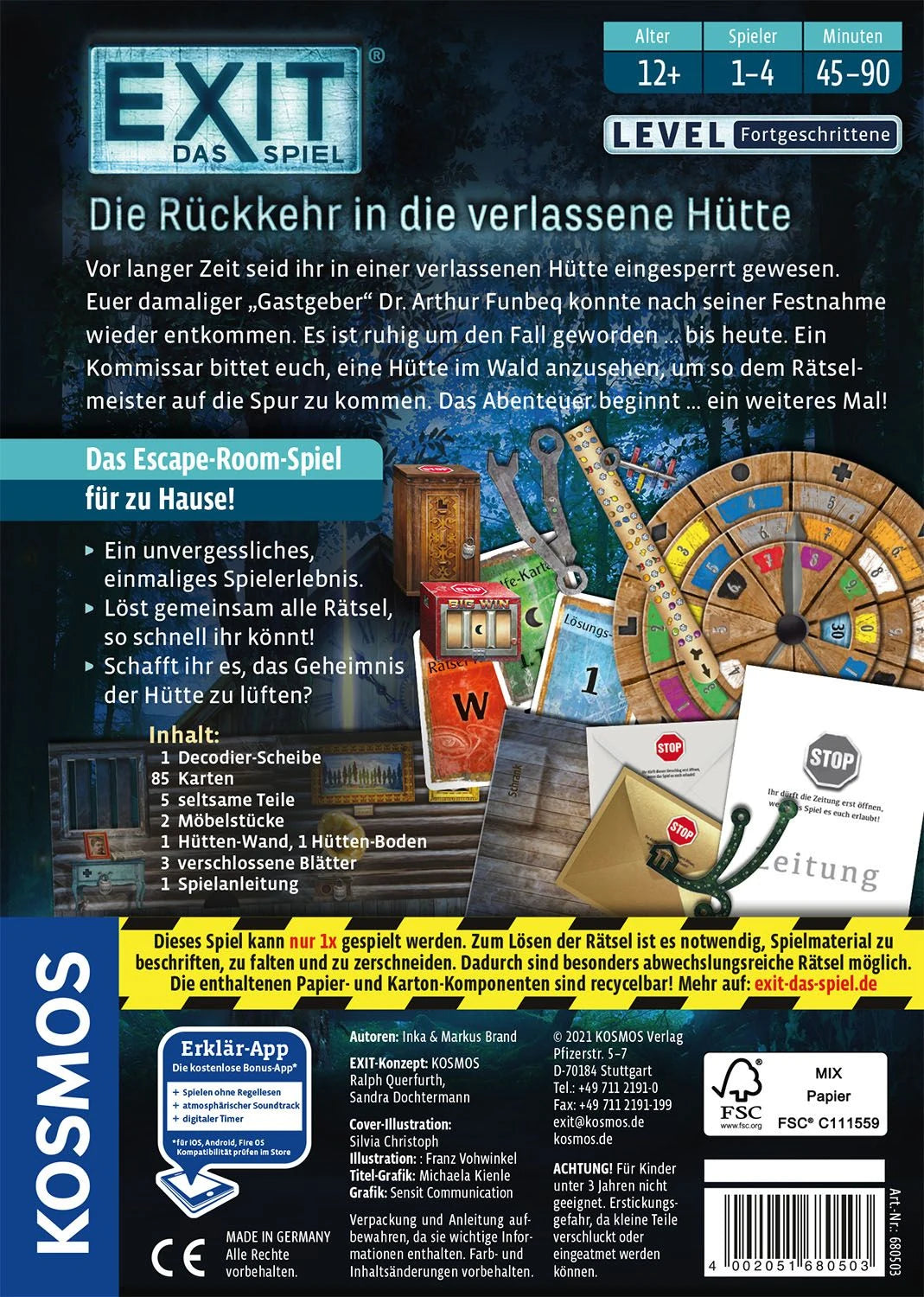 EXIT® Die Rückkehr in die verlassene Hütte (F) – Ansicht