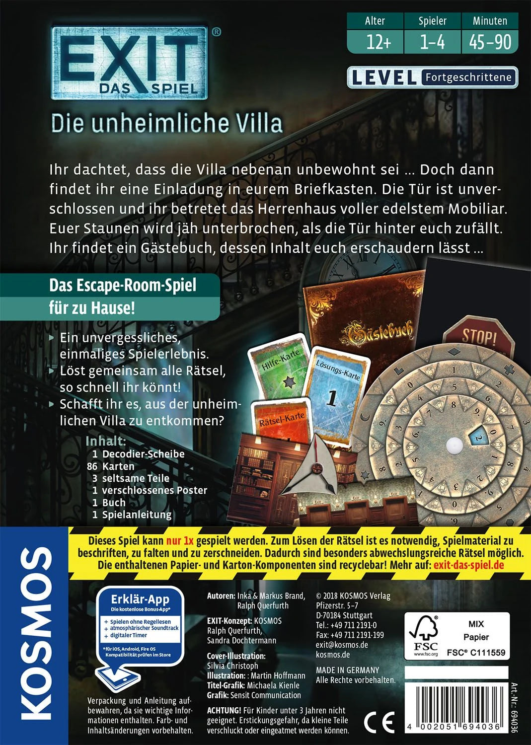 EXIT® Die unheimliche Villa (F) – Ansicht
