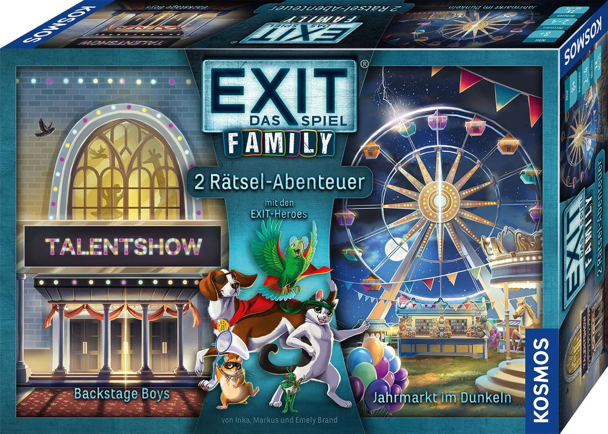 Escape-Spiel: EXIT® - Das Spiel - Family 2 - Backstage Boys/Jahrmarkt im Dunkeln