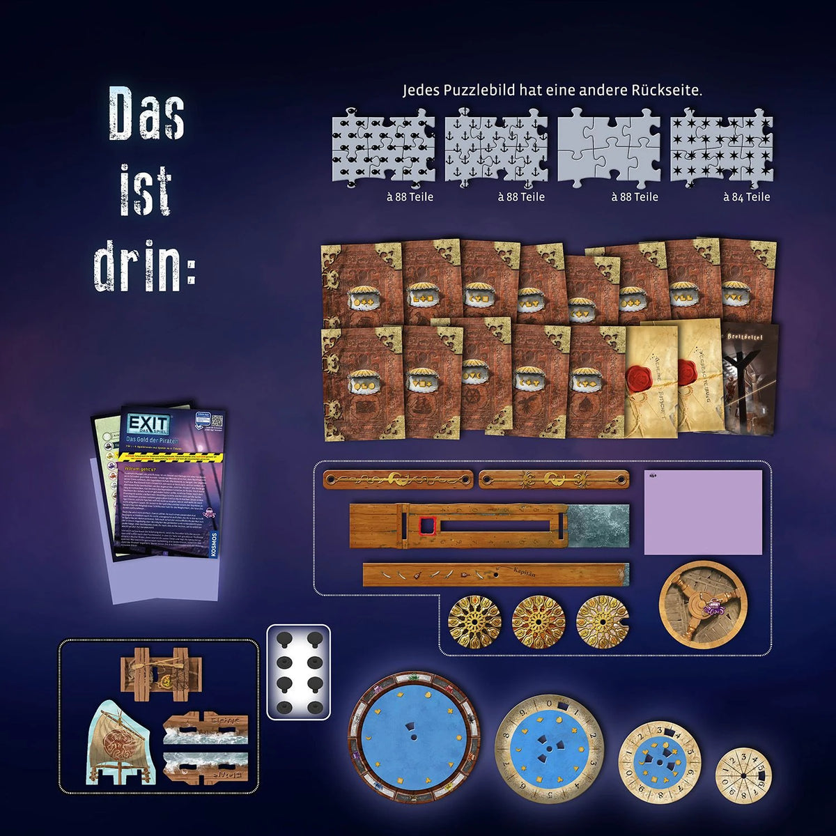 EXIT® Spiel+Puzzle Das Gold der Piraten (F) – Ansicht