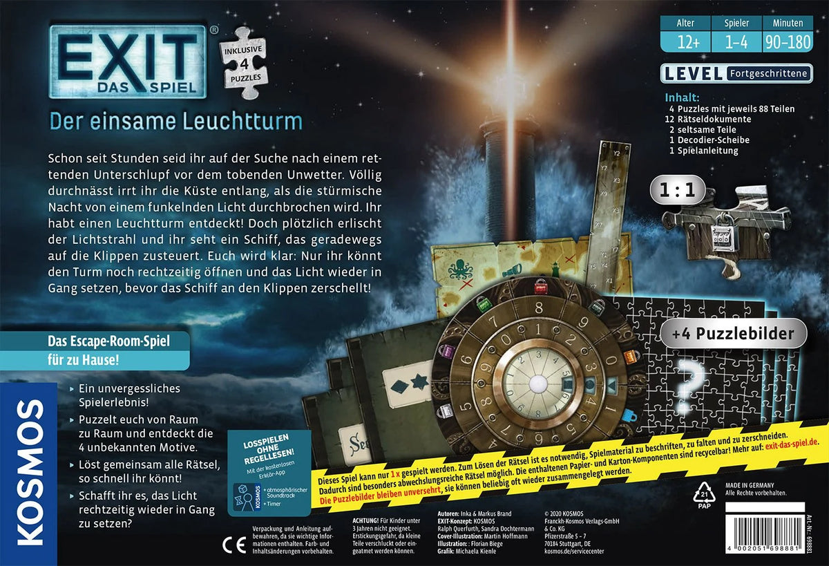 EXIT® Spiel+Puzzle Der einsame Leuchtturm (F) – Ansicht
