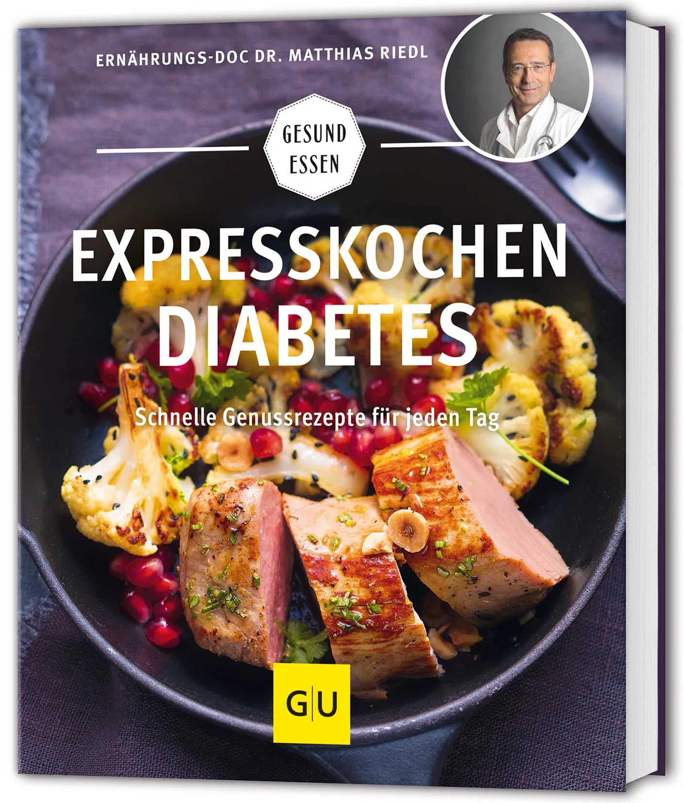 Buchcover von 'Expresskochen Diabetes' - Taschenbuch von Dr. med. Matthias Riedl