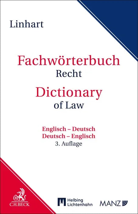Buchcover von 'Fachwörterbuch Recht' - Taschenbuch von Karin Linhart