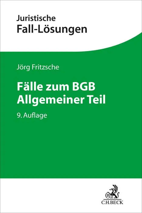 Buchcover von 'Fälle zum BGB Allgemeiner Teil' - Taschenbuch von Jörg Fritzsche
