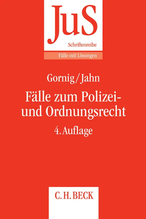 Buchcover von 'Fälle zum Polizei- und Ordnungsrecht' - Taschenbuch von Gilbert-Hanno Gornig